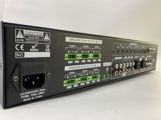 Wzmacniacz audio 6*120 W 6-kanałowy system Pa Zestaw 70dB S/N