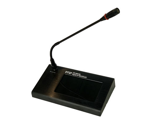 FTD DC 24V IP Network PA System 7-calowy ekran dotykowy LCD Zdalny mikrofon oparty na IP