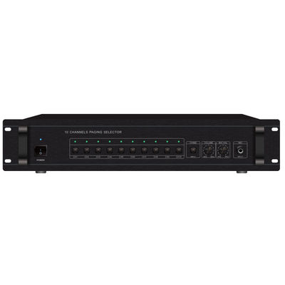 FTD-110P 10-strefowy selektor przywoławczy Zewnętrzny wzmacniacz koncertowy 830W