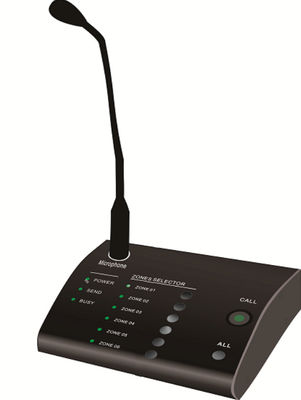 FTD Audio Matrix Wzmacniacz Czarny 6-strefowy gęsiej szyi Zdalny mikrofon przywoławczy Czarny