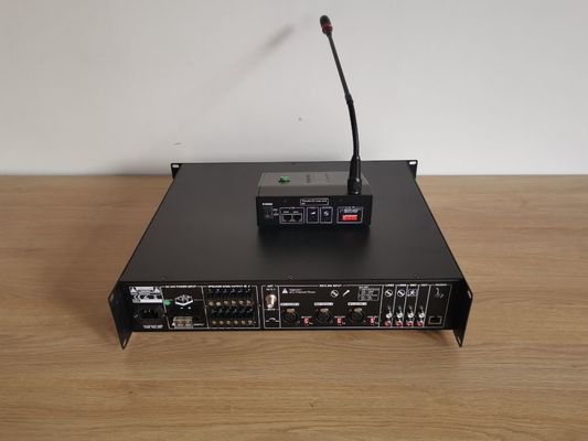 6-strefowy wzmacniacz systemu PA 350 W Mikser Wzmacniacz Obsługa 8 zdalnych stacji wywoławczych