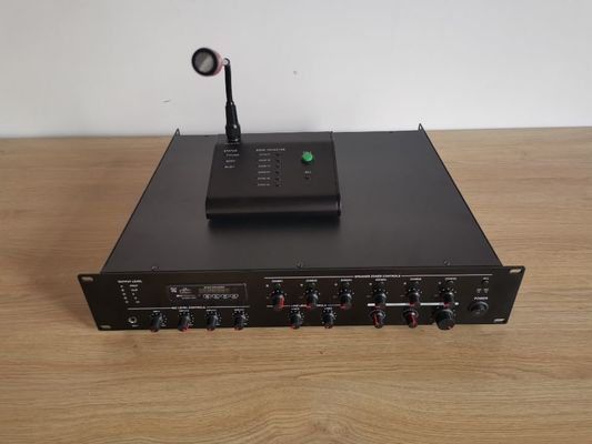 6-strefowy wzmacniacz systemu PA 350 W Mikser Wzmacniacz Obsługa 8 zdalnych stacji wywoławczych