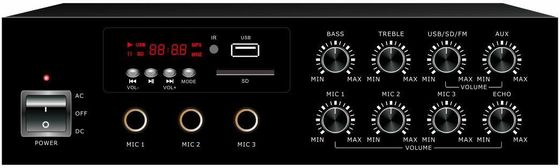 DC12V 60W PA System Mikser Wzmacniacz ECHO Przenośny do klasy