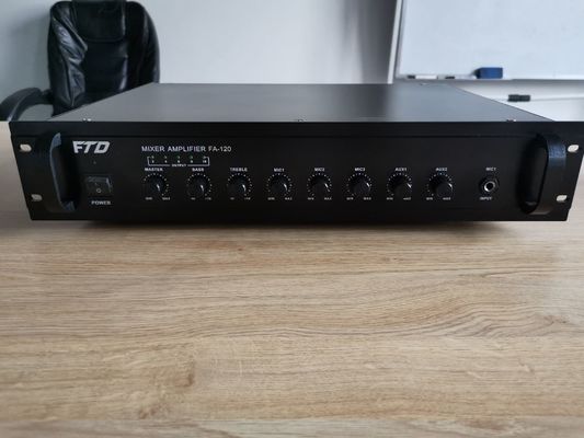 19-calowe wzmacniacze systemu PA o wysokości 2U Wzmacniacz mocy 350 W RMS