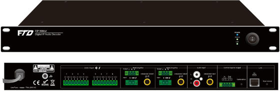1U wysokość 8-strefowy sieciowy adapter audio IP AC230V IGMP Protokół ICMP ARP