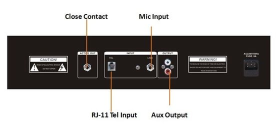 ROHS OEM Metal Zone Mixer Amplifier System nagłośnienia publicznego
