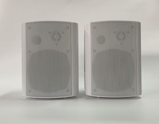 Głośniki systemowe 30 W + 30 W Pa Biały aktywny głośnik do montażu na ścianie