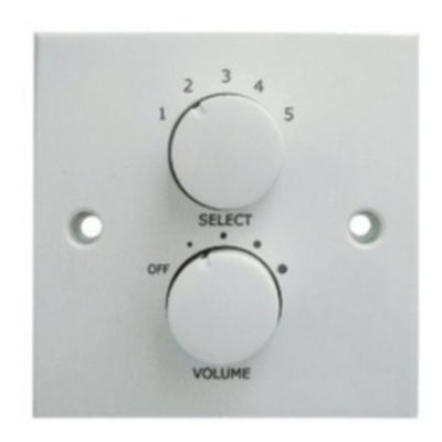 System PA ABS 6W 100V Regulacja głośności głośnika Biały tłumik linii 100V
