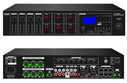 Nowo przybyły 19-calowy wzmacniacz miksujący Matrix z gniazdem USB/SD/FM/BT