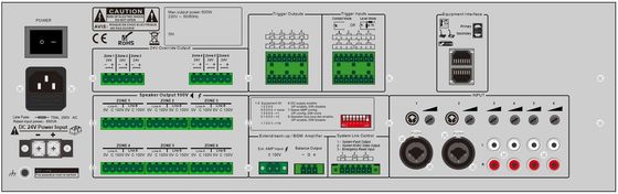 Dźwiękowy system ostrzegawczy 6-strefowy router ewakuacyjny o mocy 500 W. Morski system ewakuacyjny