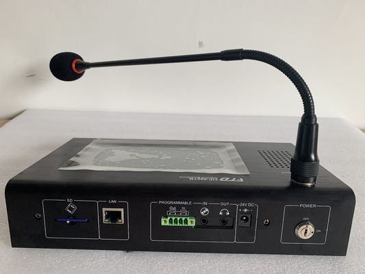 Dc 24v Ip Sieć Pa System Zdalny mikrofon z ekranem dotykowym