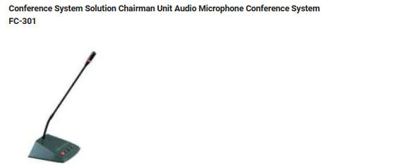 Rozwiązanie systemu konferencyjnego Jednostka przewodniczącego Mikrofon audio System konferencyjny